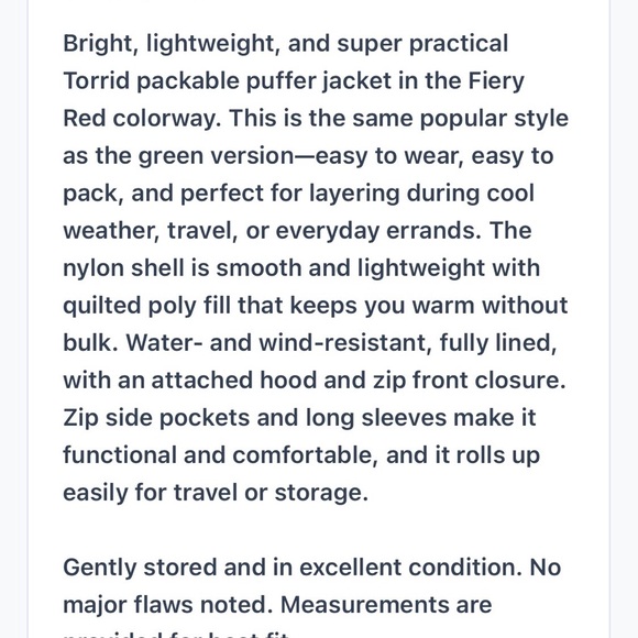 Torrid Packable Puffer Jacket - Picture 5 of 9